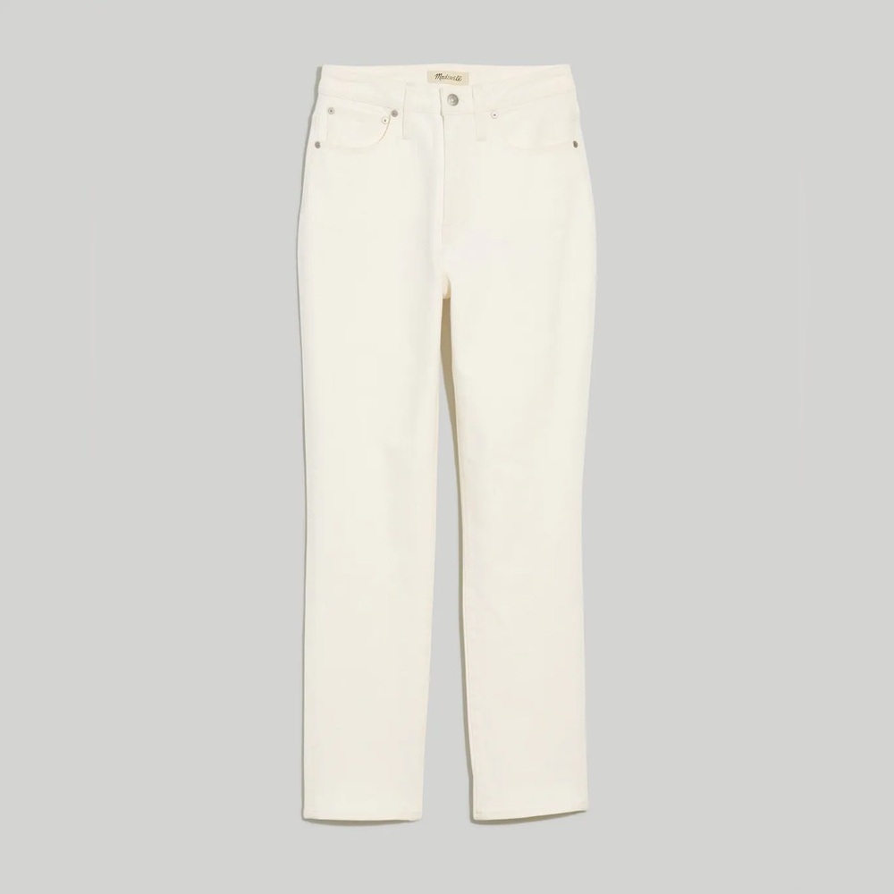 Madewell Petite Curvy Perfect Vintage Jean in Tile White 27P
